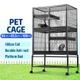 Pet Cat House Rabbit Hutch Ferret Hamster Animal Home Aviary Bird Cage Guinea Pig Chinchilla 4 Levels