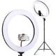 Embellir Ring Light 19 inches LED 5800LM Black Dimmable Diva With Stand Make Up Studio Video
