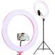 Embellir Ring Light 19 inches LED 5800LM Dimmable Diva With Stand Make Up Studio Video Pink