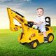 Kids Excavator Ride On Digger Toy Children Bulldozer Loader Car