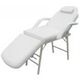 Treatment chair adjustable back- and footrest white