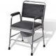 Commode Chair Steel Black
