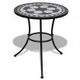 Mosaic Table 60 cm Black and White