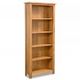 5-Tier Bookcase 60x22,5x140 cm Solid Oak Wood