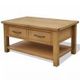 Coffee Table 88x53x45 cm Solid Oak Wood