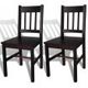 Dining Chairs 2 pcs Wood Brown
