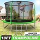 Genki 10FT Trampoline Set with Safety Enclosure Net W/Ladder