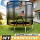 Genki 8ft Trampoline with Safety Enclosure Net