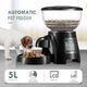 5L Automatic Pet Feeder Cat Dog Food Dispenser Black