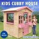 Outdoor Kids Cubby House Wooden Playhouse Pink