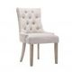 Artiss 2x Dining Chair Beige CAYES French Provincial Chairs Wooden Fabric Retro Cafe