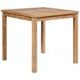Outdoor Dining Table 80x80x77 cm Solid Teak Wood