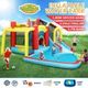 8 In 1 Inflatable Water Park Slide Jumping Castle Soccer Goal with Cannon