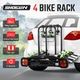 4 Bike Carrier Towbar Bike Rack Hitch Mount Bicycle Holder