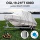 OGL 19-21 ft Trailerable Jumbo Boat Cover Waterproof Marine Grade Fabric