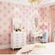 3D Self Adhesive Floral Pattern  Non-Woven Wall Paper 53CMX5M Lt.Pink