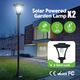 Deluxe Outdoor Solar Lights Garden Lamp Post X2