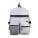 Luminous Oxford cloth Backpack School College Travel bag Col. Grey