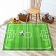 Play Rug Soccer Field Machine Washable Football Field Carpet, Play Mat for Boys Girls  Home Deco 150x200cm