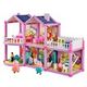 Home Feature Playset Pig Castle Family Full Roles Action Figure Model Educational Children Gifts