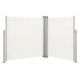 Retractable Side Awning Cream 140x600 cm