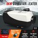 8kW 12V RV Diesel Air Heater Kit Portable Vehicle Heater w/ LCD Remote Control - Black & Grey