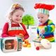 Microwave Toys Kitchen Play Set,Kids Pretend Play Electronic Oven