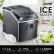 Maxkon 17KG Portable Commercial Ice Maker Machine Stainless Steel Fast Freezer Black