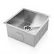 Cefito 36cm x 36cm Stainless Steel Kitchen Sink Under/Top/Flush Mount Silver