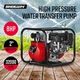 8HP High Pressure Water Transfer Pump Fire Fighting Irrigation 4 Stroke 34000L/H