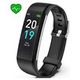 Fitness Tracker HR, S5 Activity Tracker Watch with Heart Rate Monitor for Women And Men(Black)