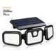 Solar Lights Outdoor with Motion Sensor,3 Heads 70LEDs Solar Flood Light IP65 Waterproof, Adjustable 360