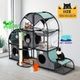 Cat Scratching Post Tower Tree Scratcher Climbing Furniture Pet Condo Gym House Hammock Nest Toys Activity Centre Multi-Tier