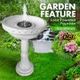 Solar Powered Water Fountain Garden Features Outdoor Bird Bath