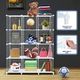12 Cube Metal Wire Storage Shelf Modular Organizer DIY Storage Rack White