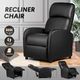 PU Leather Recliner Chair Armchair Upholstered Sofa Lounge Couch Living Room Furniture