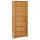 6-Tier Bookcase 90x22.5x200 cm Solid Oak Wood