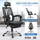 Executive High Back Mesh Office Computer Chair with Retractable Footrest