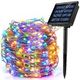 Solar String Lights Multi Color, 200 LED Solar Fairy Lights 8 Modes 72 ft Solar Powered String Lights