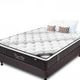 QUEEN Mattress Bed Euro Top Pocket Spring Firm Foam 33CM *9 Zone *Bonus Pillows