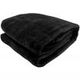 Laura Hill 600GSM Large Double-Sided Queen Faux Mink Blanket - Black