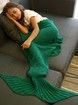 Comfortable Flounced Design Knitted Mermaid Tail Blanket
