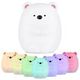 JM - 03 LED Rechargeable Silicone Bear Night Light for Bedroom