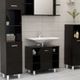 Bathroom Cabinet Black 60x32x53,5 cm Chipboard
