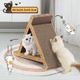 Triangle Cat Scratching Board Corrugated Cardboard Cat Toy Pad Lounge
