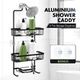 Aluminum Hanging Shower Caddy 3-Shelf Bathroom Organiser Storage Shelves Black