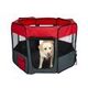 8 Panel Pet Playpen Dog Puppy Play Exercise Enclosure Fence Grey M