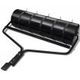 Black Garden Lawn Roller with 5 Aerator Bands 30 cm
