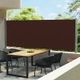 Patio Retractable Side Awning 600x170 cm Brown
