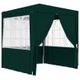 vidaXL Professional Party Tent with Side Walls 2.5x2.5 m Green 90 g/cubic metre